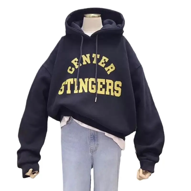 Women Fleece Lined Center Stingers Hoodie Yellow - Image 12