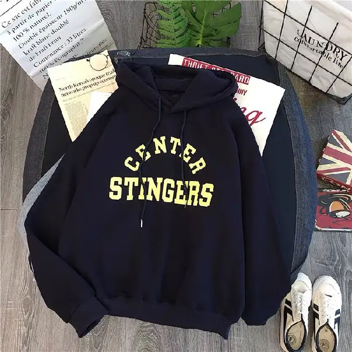 Women Fleece Lined Center Stingers Hoodie Yellow - Image 2