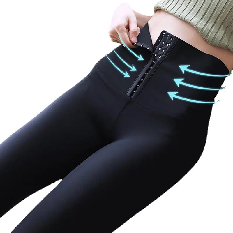 Double Breasted High Waist Yoga Pants for Women