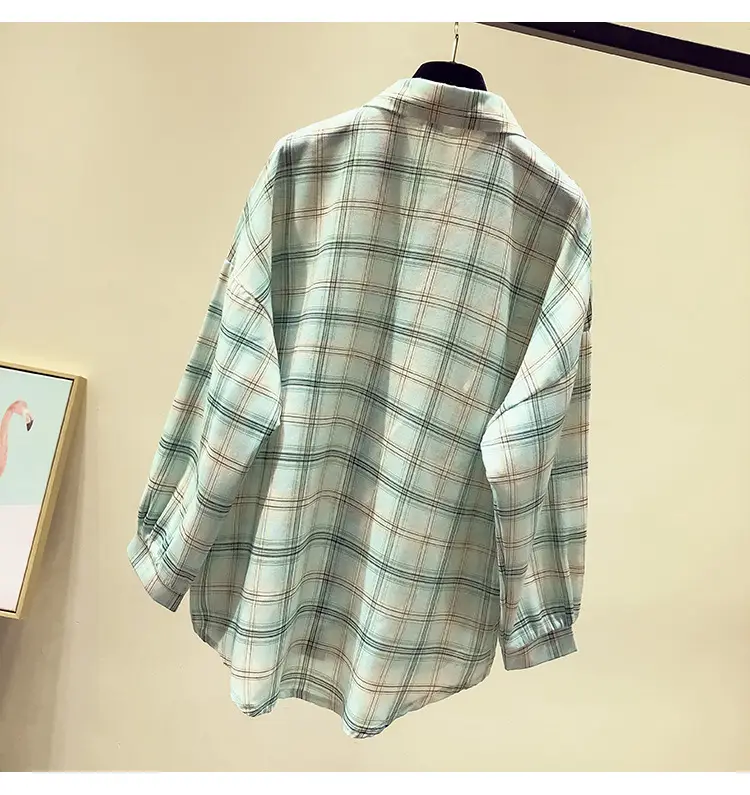 Women Plaid Long Sleeve Shirt Spring Summer 2025 — feature 11