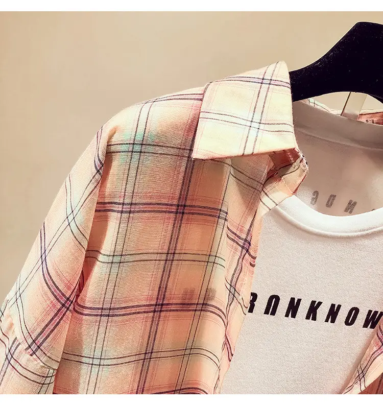 Women Plaid Long Sleeve Shirt Spring Summer 2025 — feature 40