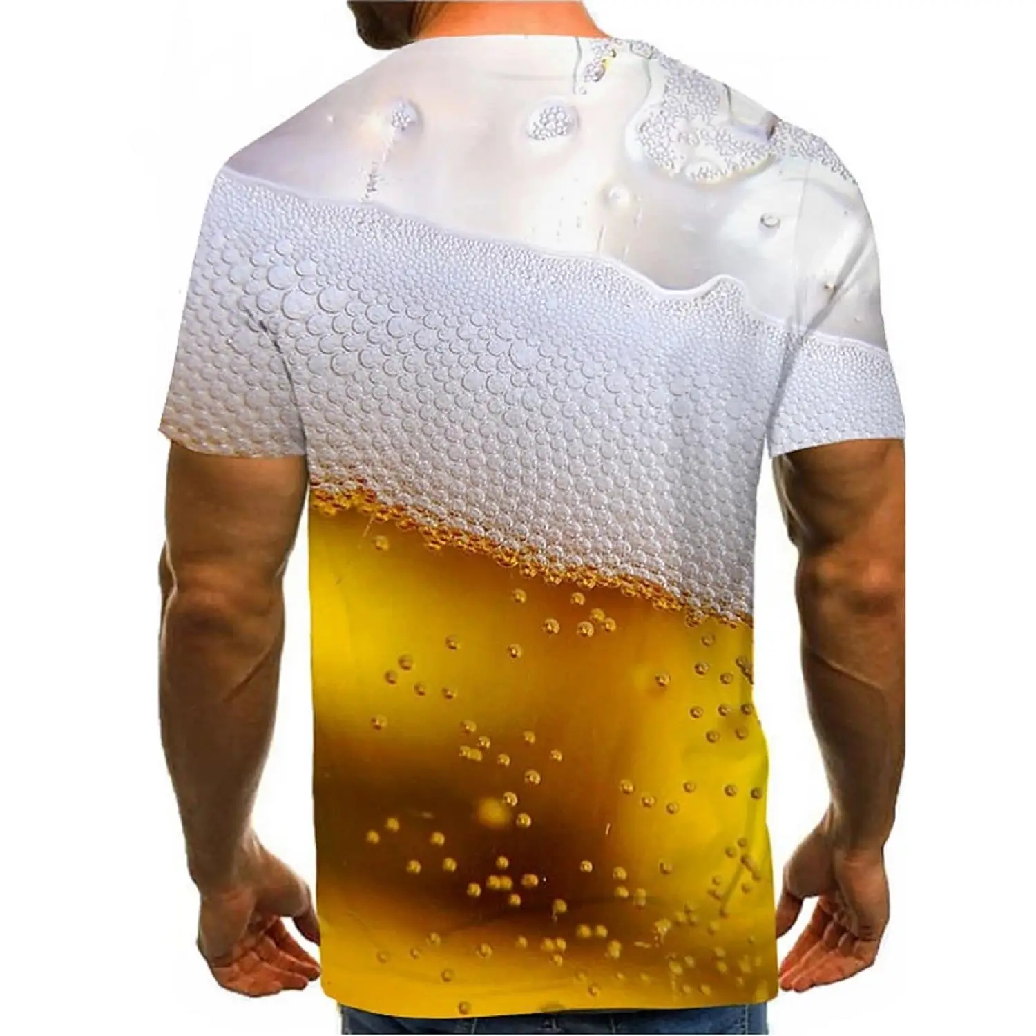 3D Beer T-Shirt Men Women Short Sleeve Wet Print — feature 7