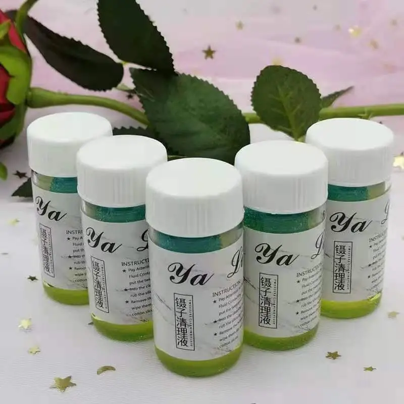 Eyelash Tweezers Cleaning Solution for Glue Removal