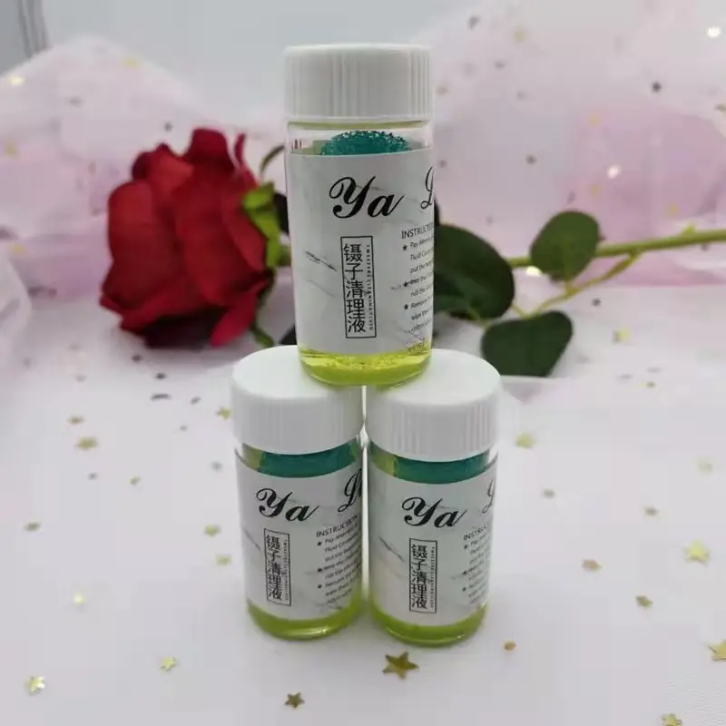 Eyelash Tweezers Cleaning Solution for Glue Removal