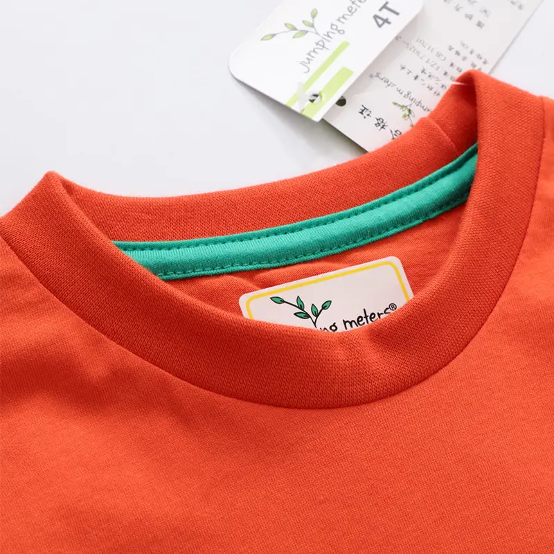 Kids Orange T-Shirt with Car Print Small Medium - Image 3
