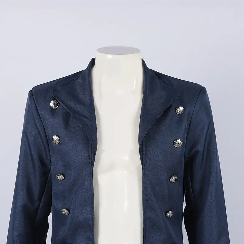 Medieval Steampunk Vintage Gothic Coat Trenchcoat Mid-Long — feature 15