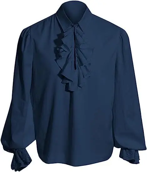 Medieval Steampunk Vintage Gothic Coat Trenchcoat Mid-Long - Image 2
