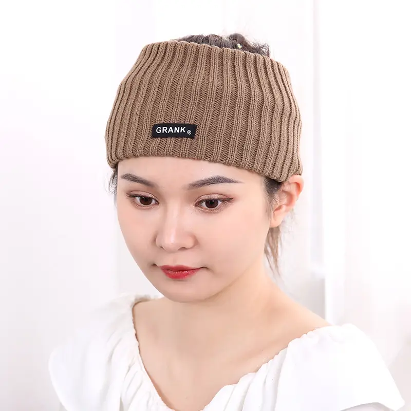 Korean Wool Knitted Wide Hair Band Hat
