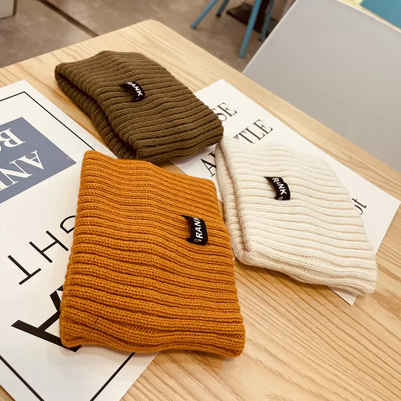 Korean Wool Knitted Wide Hair Band Hat
