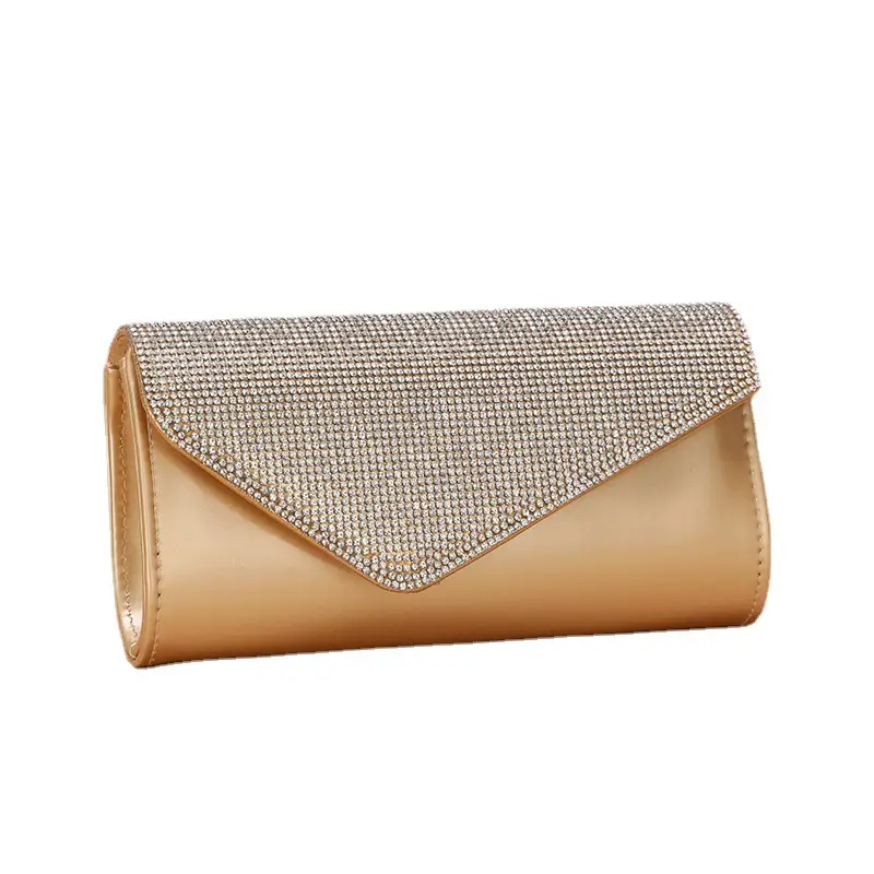 Red Rhinestone Clutch Bag for Women Party Wear