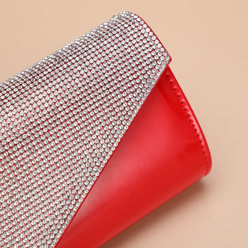 Red Rhinestone Clutch Bag for Women Party Wear — feature 14