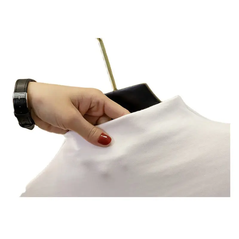 Women Winter Blue Turtleneck Slim Fit Shirt - Image 10