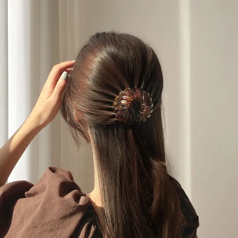 Red Korean Headdress Hairpin Ball for Women