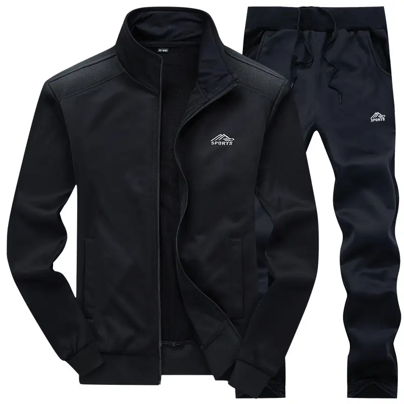Men Grey Sweatshirt Track Suit Spring Autumn Set - Image 6