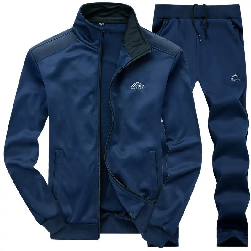 Men Grey Sweatshirt Track Suit Spring Autumn Set - Image 9