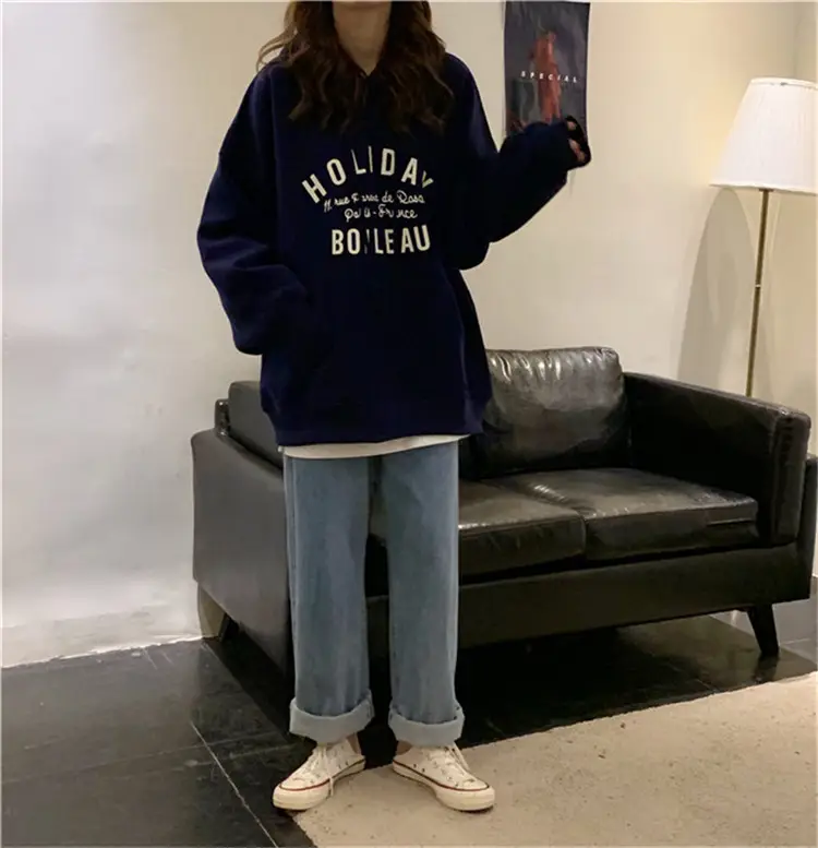 250g Anti-Pilling Velvet Hooded Sweater Red Winter — feature 14