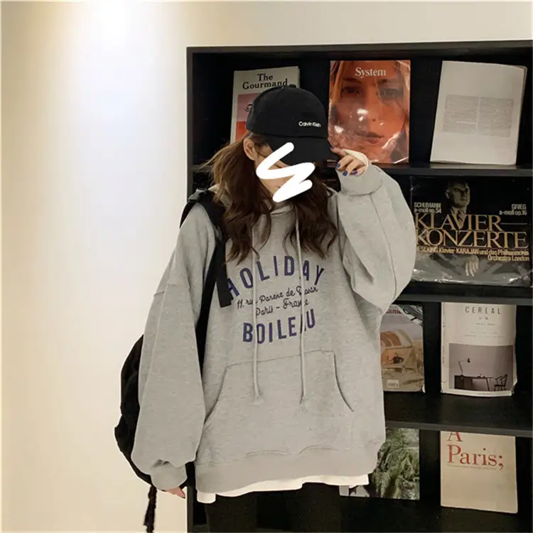 250g Anti-Pilling Velvet Hooded Sweater Red Winter — feature 9