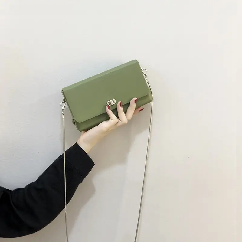 Green Chain Crossbody Bag for Women 2020