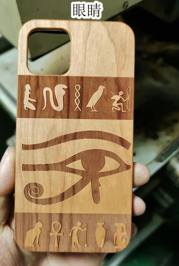 Iphone12 Mini Black Jet Wooden Mobile Phone Case