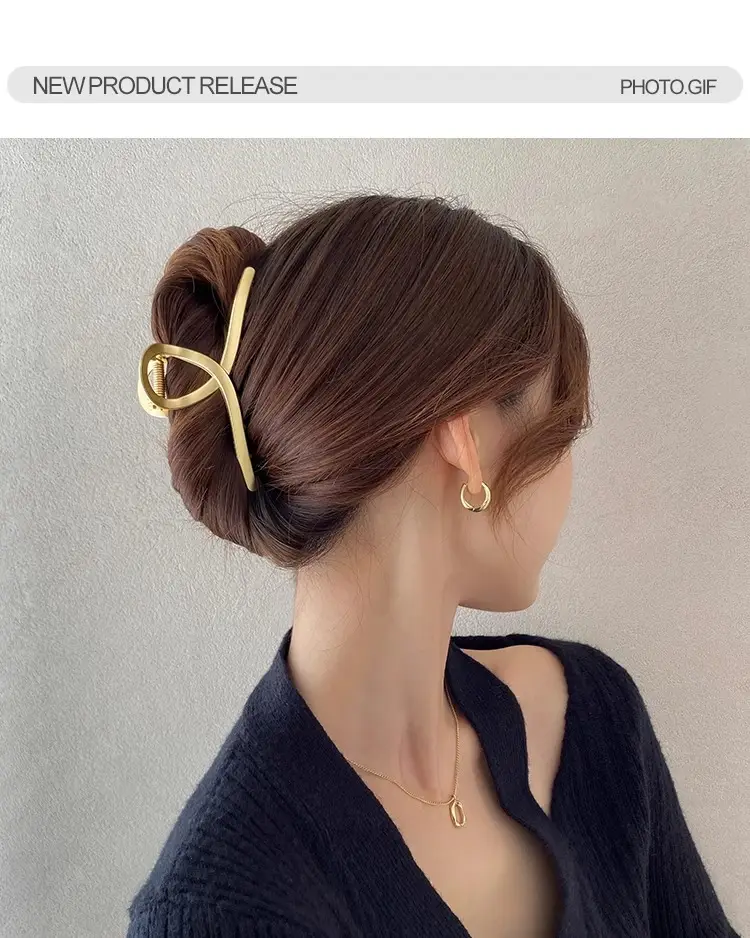 French Retro Pearl Hair Clip Large Size Women — feature 49