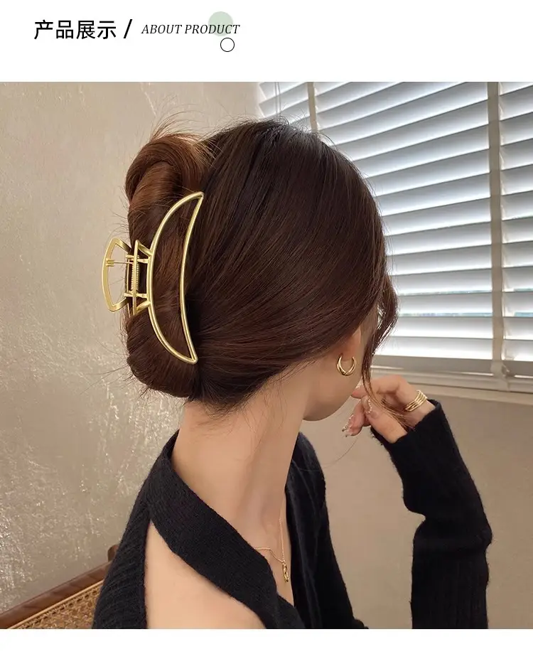 French Retro Pearl Hair Clip Large Size Women — feature 63