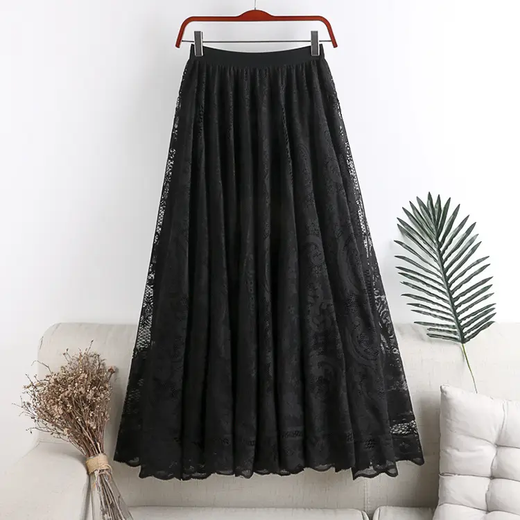 Autumn Lace Skirt Women High Waist Slimming - Image 2