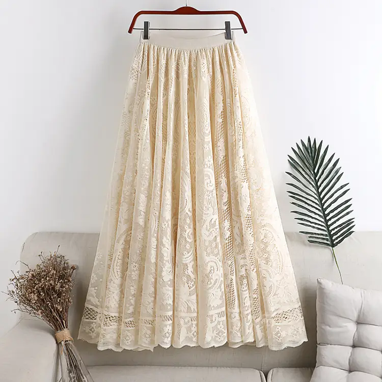 Autumn Lace Skirt Women High Waist Slimming - Image 3