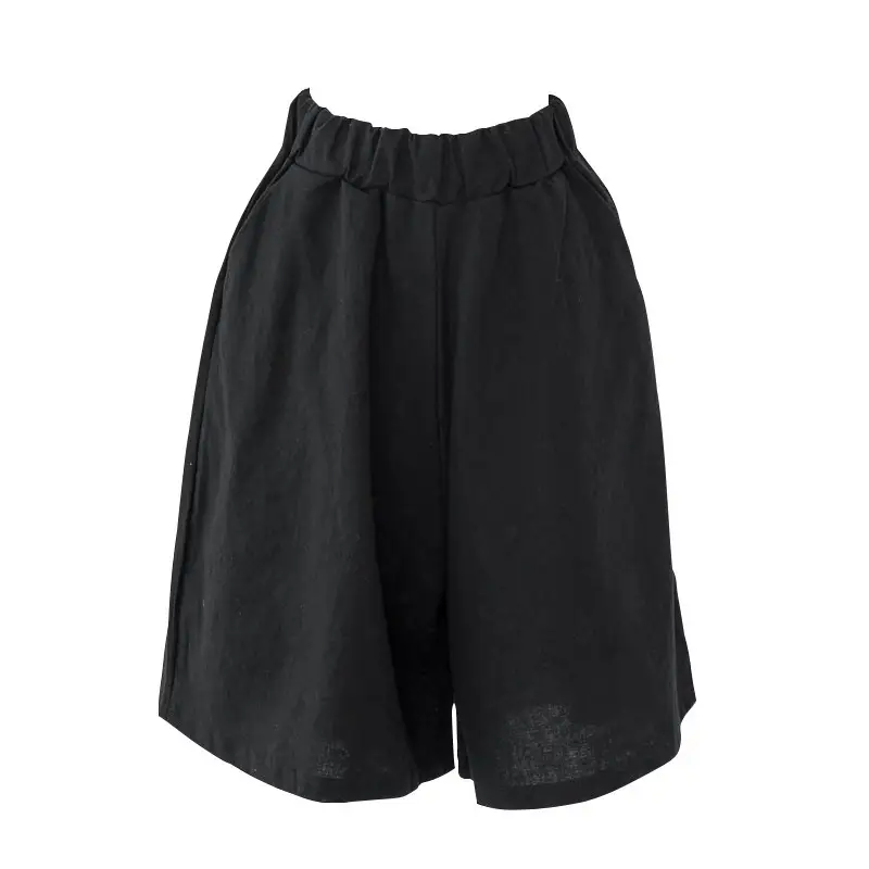Women Cotton Linen Five Point Shorts Large Size 199 - Image 2