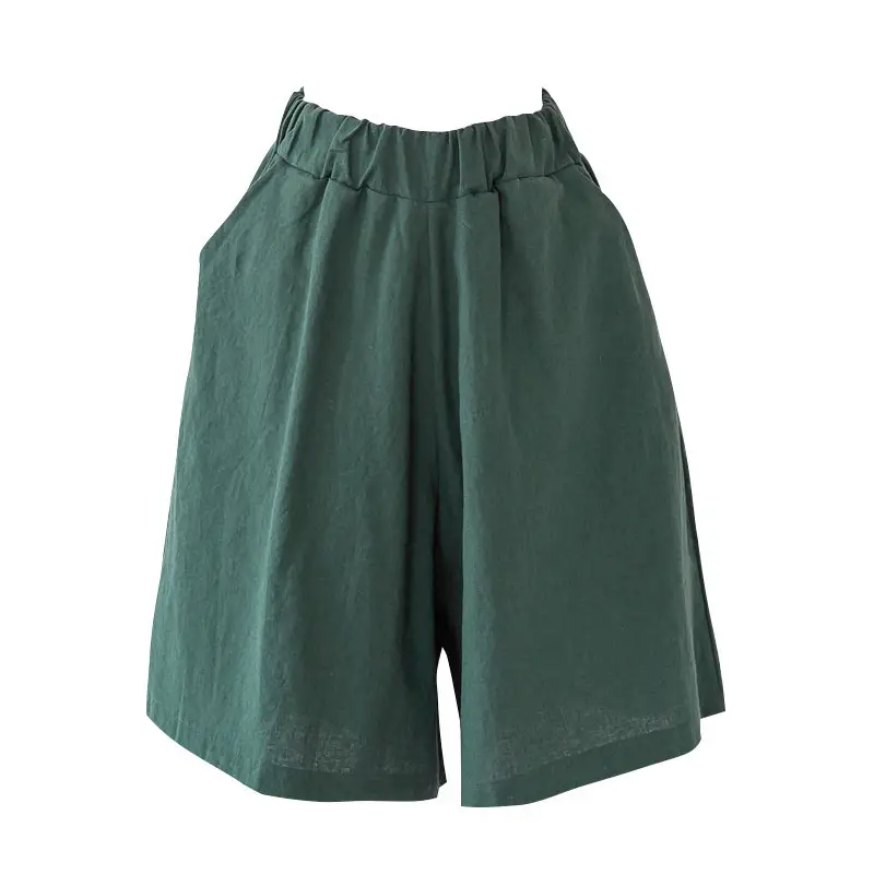 Women Cotton Linen Five Point Shorts Large Size 199 - Image 3
