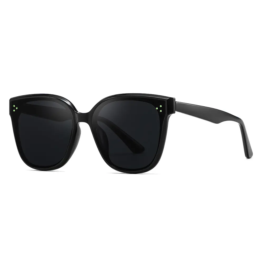 Unisex Anti-UV Square Sunglasses Black Polarized - Image 8