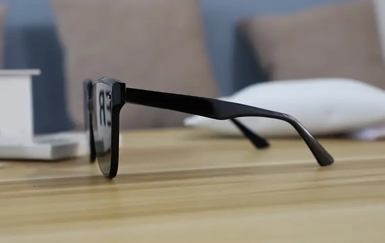 Unisex Anti-UV Square Sunglasses Black Polarized — feature 13
