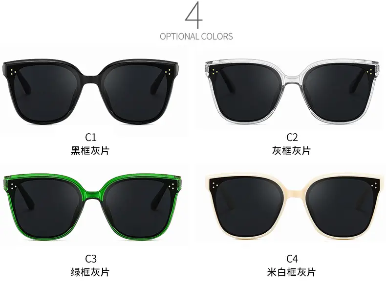 Unisex Anti-UV Square Sunglasses Black Polarized — feature 18