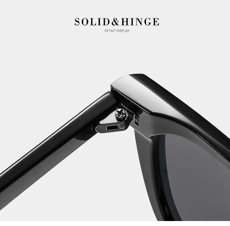 Unisex Anti-UV Square Sunglasses Black Polarized — feature 25