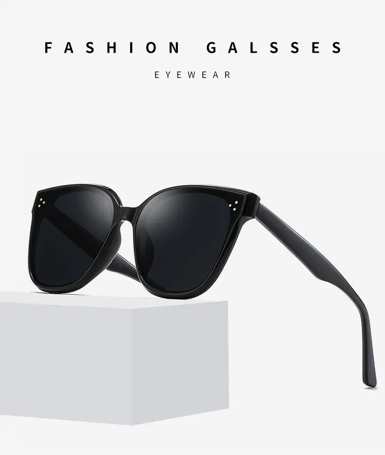 Unisex Anti-UV Square Sunglasses Black Polarized — feature 5