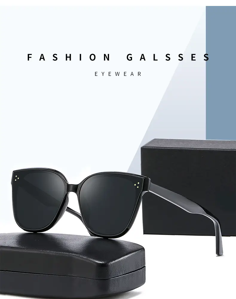 Unisex Anti-UV Square Sunglasses Black Polarized — feature 6