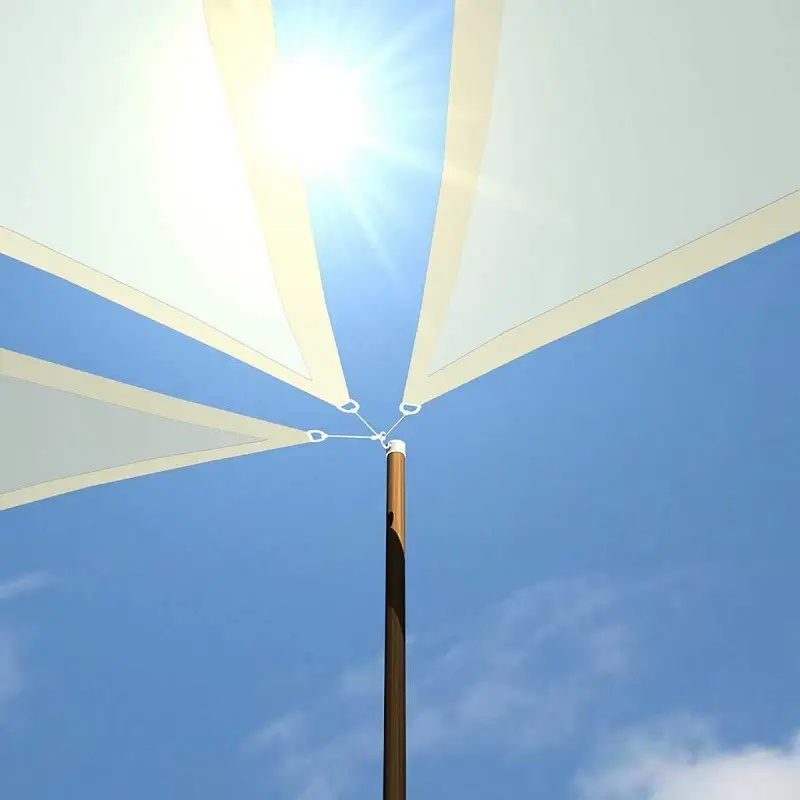 Cross-Border Hot Selling Sunshade Sail Multi-Size Garden Waterproof and Anti-UV Polyester Oxford Cloth Triangle Awning - Image 3