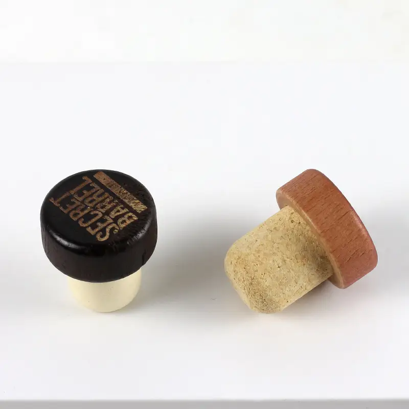 Wooden T-Shape Wine Bottle Stopper with Vacuum Seal - Image 9