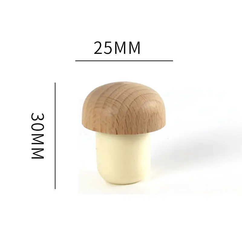 Wooden T-Shape Wine Bottle Stopper with Vacuum Seal - Image 3