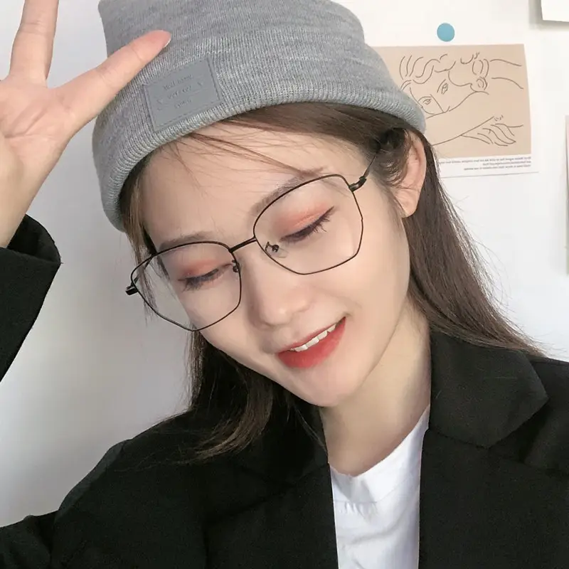 Korean Style Thin Frame Anti-blue Glasses for Women