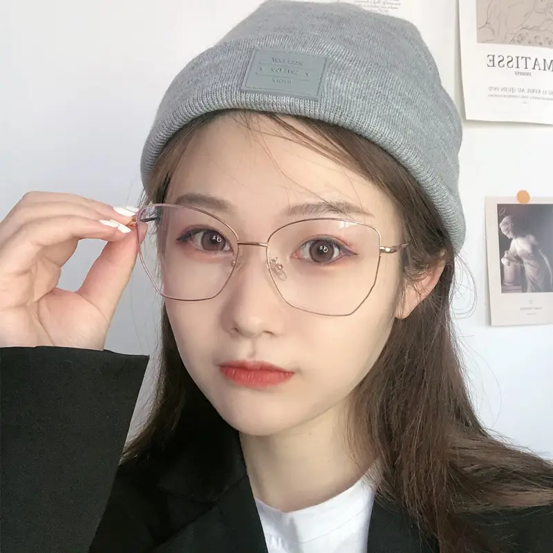Korean Style Thin Frame Anti-blue Glasses for Women
