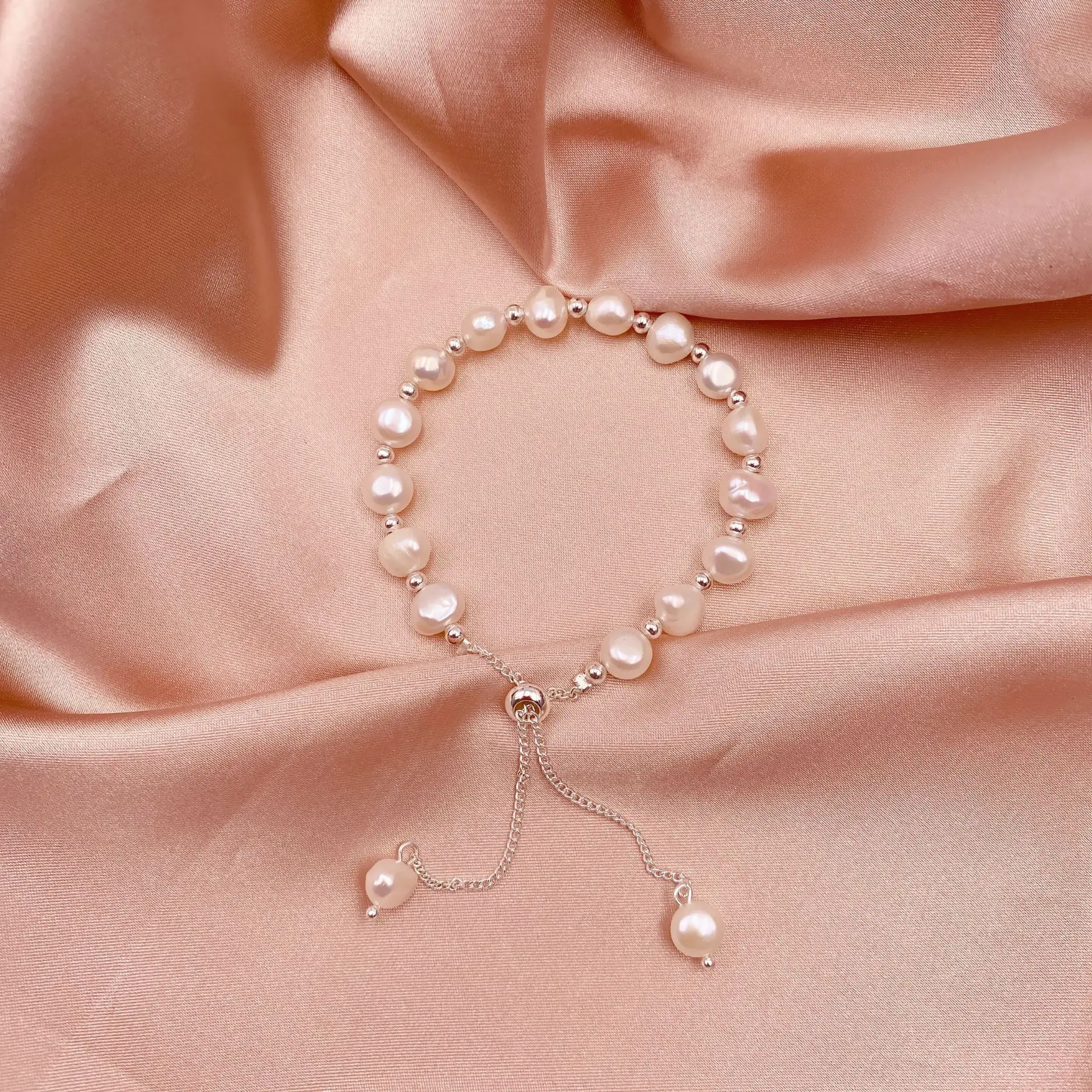 14K Gold Plated Pearl Bracelet for Women
