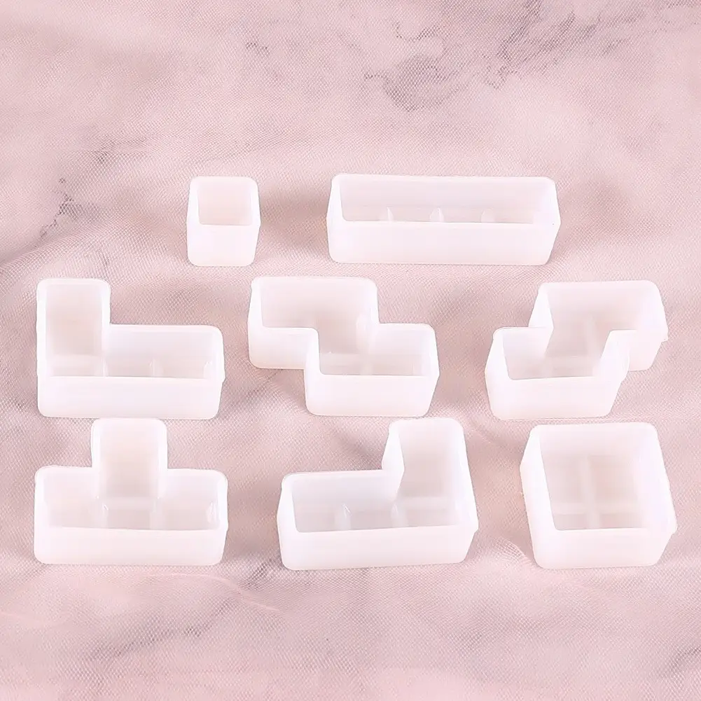 Crystal Drop Glue Mirror Tray Mold for DIY Jewelry - Image 5