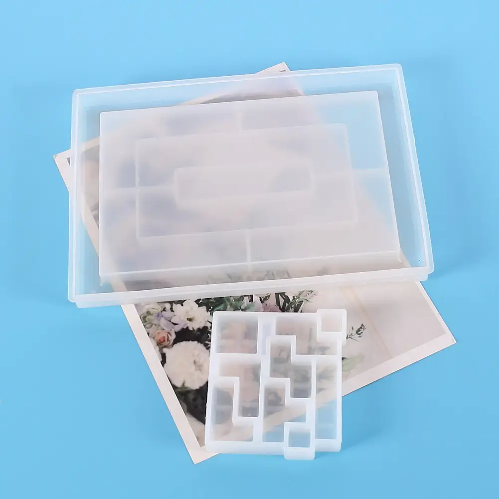 Crystal Drop Glue Mirror Tray Mold for DIY Jewelry - Image 7