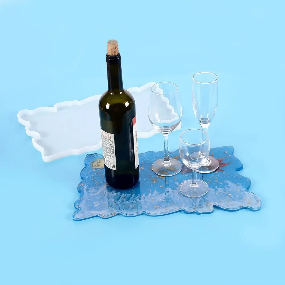 Crystal Drop Glue Mirror Tray Mold for DIY Jewelry - Image 8