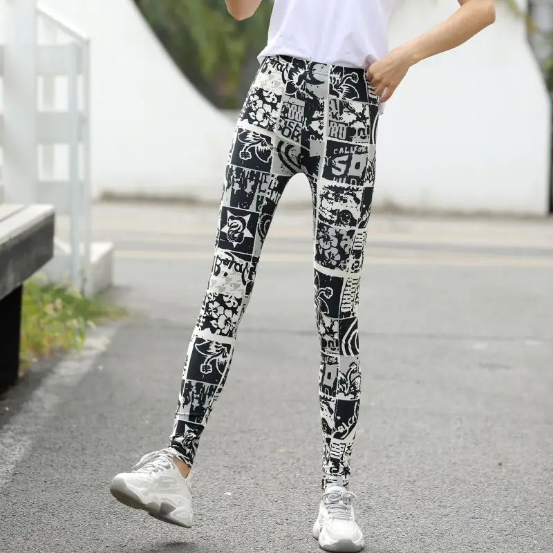 Classic Joker Printed Leggings Large Stretch Pants - Image 5