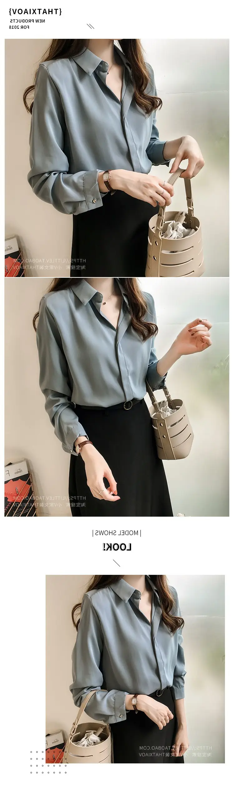 2023 Korean Style Long Sleeve Chiffon Shirt Women — feature 12