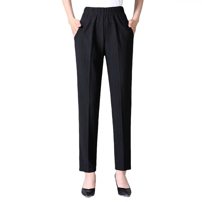 Middle-Aged Women's Velvet Leggings Winter Warm High Waist - Image 11