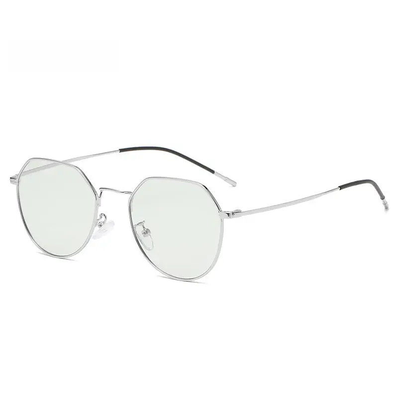 Metal Polygonal Anti-Blue Light Glasses Frame - Image 8