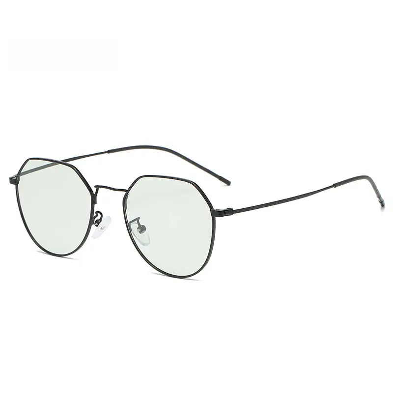Metal Polygonal Anti-Blue Light Glasses Frame - Image 2