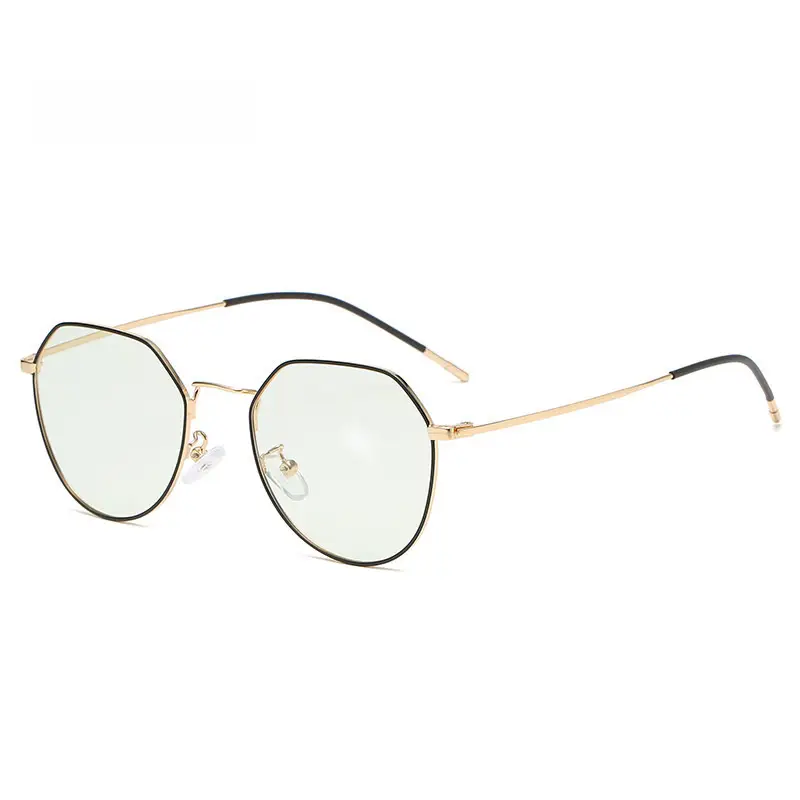 Metal Polygonal Anti-Blue Light Glasses Frame - Image 5